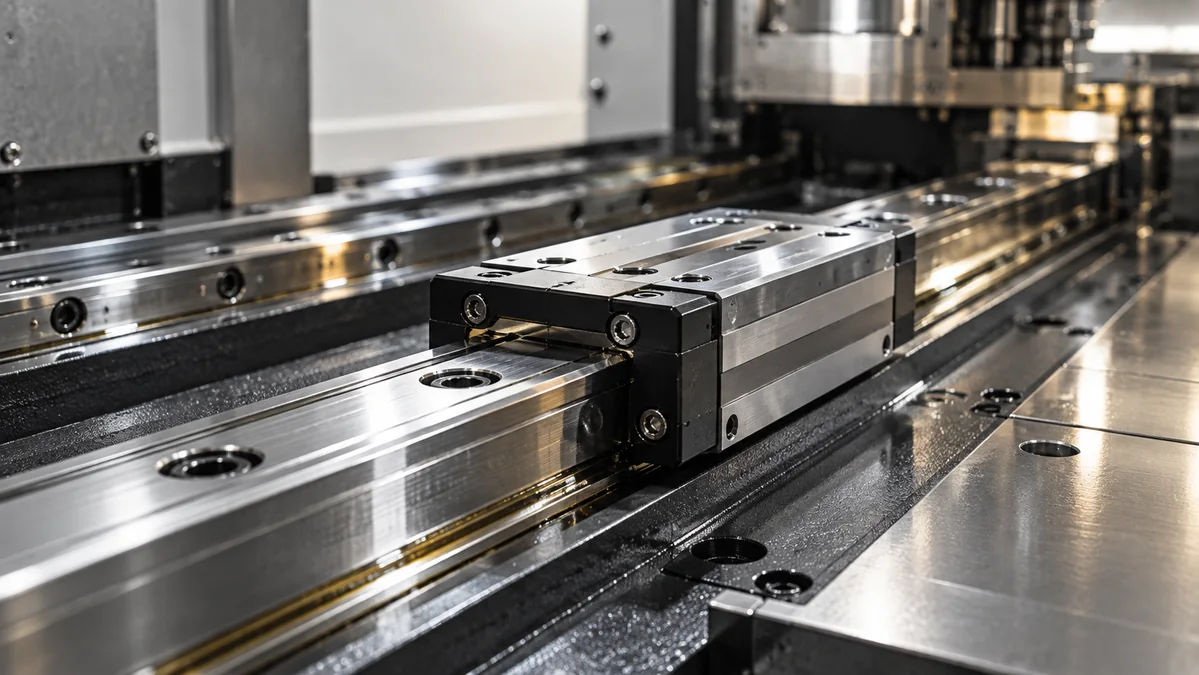 Guías lineales de una máquina herramienta