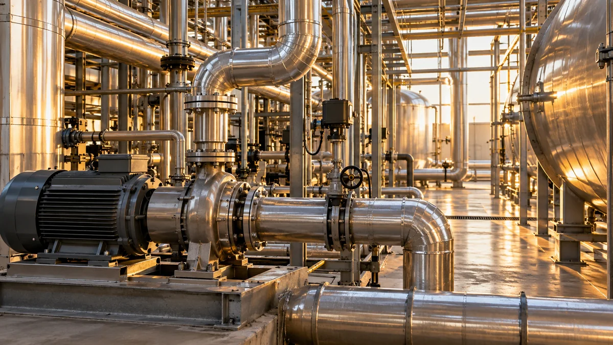 Tuberías y equipos de transferencia de calor industriales